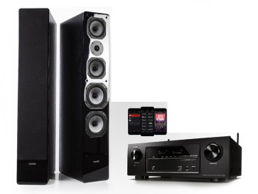 Stereo sistema Denon AVC-S660H 5.2 kanalų stiprintuvas grindinės kolonėlės Dynavoice Challenger M-65 speciali kaina | nemokamas pristatymas 